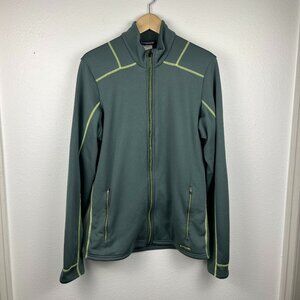 Patagonia | Men's Zip Front Jacket Polartec Power Dry Green Zippered Pockets, M